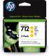 HP 712 3-PACK 29-ML YELLOW