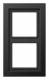 Jung ALD2982D Rahmen 2fach LS/FD-design Aluminium dark