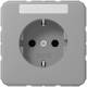 Jung CD1520KINAGR SCHUKO socket 16 A 250V SAFETY+Duroplast series CD grey