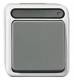 Merten MEG3102-8029 off control switch, light gray 2-pole AQUASTAR