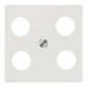 Jung A561-4SAT1 Abdeckung Hirschmann 4Loch für SAT-TV Serie AS weiß