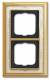 Busch Jaeger 2CKA001754A4644 BJ 1722-836 cover frame, MS polished decor ivory white frame Busch-dynasty