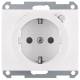Berker 47087009 Steckdose SCHUKO mit FI-Schutzschalter K.1 polarweiß
