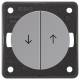 Berker 936532507 Jalousie-Wippentaster m Aufdruck Symbol Pfeil Integro/Pure grau