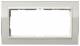 GIRA 1002771 Rahmen 2f ohne MS klar sand Event für cremeweiß ohne Mittelsteg