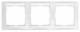 Berker 10238919 framework 3x horizontally 10,238,919, p.1 polarwhite glänz.Beschrift.feld