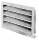 Helios Ventilatoren 108 Helios WSG 30/15 Wetterschutzgitter rechteckig Aluminium eloxiert 