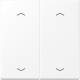 Jung LS 102 P WWM Wippe mit Pfeilsymbolen für KNX Taster Serie LS schneeweiß matt