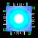 ALLNET Brick’R’knowledge LED Color Brick blau