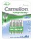 Micro-Akku CAMELION 1,2V, 600mAh, Typ AAA, NiMH, 4er-Blister