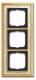 Busch Jaeger 2CKA001754A4645 BJ 1723-836 cover frame, MS polished decor ivory white frame Busch-dynasty