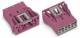 WAGO 770-783/081-000 socket part snap-in 3P. pink