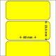 OEM-Factory Labels - Transfer 80 x 23.6 mm, perm, K25, YELLOW.