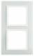 Berker 10126909 glass frame polar white 2-fold, 1012 69 09 B.7