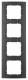 Berker 10143005 Rahmen 4fach B.3 Alu schwarz/anthrazit
