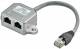 Goobay 68909 Kabel-Splitter (Y-Adapter) - Beschaltung CAT 5 Ethernet + ISDN, geschirmt