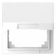 Merten MEG4081-6035 adapter with hinged lid DIN49075 lotus white