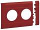 Hager GB100203020 Blende 2fach Steckdose BRH Oberteil 100mm hfr rot