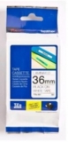 Brother TZe-261 Thermal Label - 36 mm Width - Thermal Transfer - White - 1 Roll