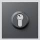 Siedle 200038905-00 lock module SM 611-01 DG Gray, Without lock cylinder