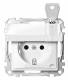 Merten MEG2315-0319 SCHUKO socket BRS folding. final various polar white gl.SM