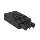 OBO Bettermann 6108052 Federkraftanschl connector, 3 pole, black BT-F SW GST18i3p