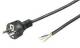 Goobay 94701 Netzkabel 2 m, Schwarz - Schukostecker (Typ F, CEE 7/7) > lose Kabelenden