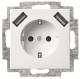 Busch Jaeger 2CKA002011A6266 BJ 20 EUCB2USB-914 SCHUKO-/2x USB-Steckdose