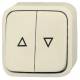 Busch Jaeger 2CKA001442A0193 BJ 2621/4AP blind button with Busch-Duro 2000 AP white imprint