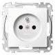 Merten MEG2500-0325 Steckdose mit Schutzk. BRS StK aktivweiß glänzend System M