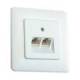 Dose ISDN 2x8(4) 4polig UNTERPUTZ UAE-DESIGN RJ12+RJ45