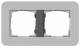 GIRA 0212422 Abdeckrahmen 2f E3 Grau/Anthrazit
