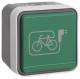 Berker 47403533 SCHUKO socket with green folding door. and Symit E-Bike Ap W.1