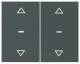 Berker 80961375 Abdeckung für Tastsensor Modul 2fach mit Pfeil-Symbol K.x anthrazit