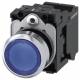 Siemens 3SU11520AB503BA0 Drucktaster beleuchtet 22mm rund blau Knopf 1S AC/DC 24V