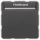 Berker 16406096 Relais-Schalter+Z-Stück für Hotelcard Q.1/Q.3 anthrazit samt