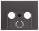 Berker 12017016 central piece for antenna socket 2- and 3-hole K.1 anthracite matt