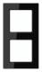 JUNG AC582BFSW frame 2gang Serie A, creation black