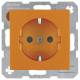 Berker 41431914 Schuko socket , p.1 orange shatterproof