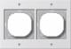 GIRA 021266 Rahmen 2f reinweiß TX44 (WG UP)