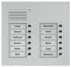 TCS PUK12/2-EN Audio Außenstation 12 Tasten 2-spaltig UP silber