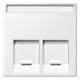 Merten MEG4574-0419 Central plate for connector 2-fold, polar white, system M