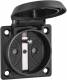 Abl Sursum 1662002 ABL Einbau-Steckdose schwarz IP54 CEE 7/V Schraubanschluss