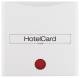 Berker 16408989 Hotelcard-Schaltaufsatz mit Aufdruck und roter Linse S.1/B.3/B.7 pws