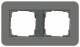 GIRA 0212423 Abdeckrahmen 2f E3 Dklgrau/Anthrazit
