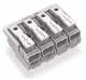 WAGO 294-4044 power connection terminal without PE contact without locking feet 4-3-2-1 4p white