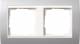 GIRA 0212326 Rahmen 2f Farbe alu Event für reinweiß