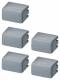 Siemens 5TG8060 SIEM cap set for button 5TE48 5xgrey/OPAK. 