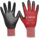 Cimco 141237 Skinny Touch Größe 9/L grau/ rot Arbeitshandschuhe