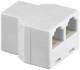 Goobay 93053 ISDN T-Adapter RJ12 / RJ25 socket (6P6C) on 2 x RJ12 / RJ225 jack (6P6C) -